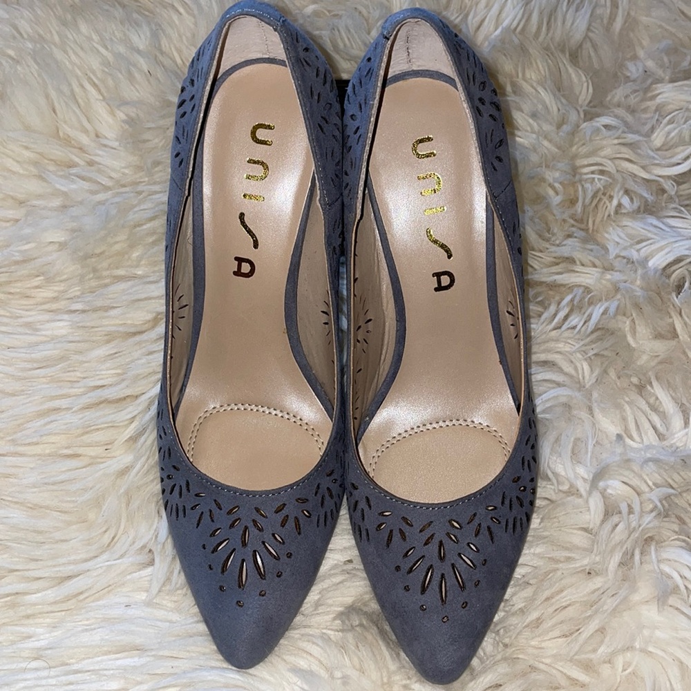 Unisa 3” Pointy Toe Pump with Laser Detailing